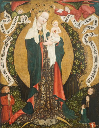 Virgin and Child on a Crescent Moon from Deštná by Bohemian School